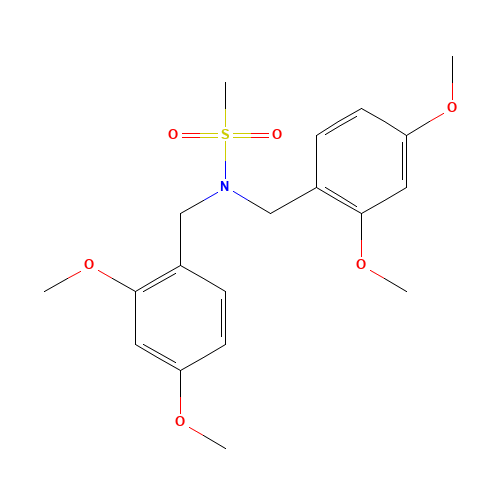 N,N-bis[(2,4-dimethoxyphenyl)methyl]methanesulfonamide (CAS: 918900-84-2) - Related Chemical Product