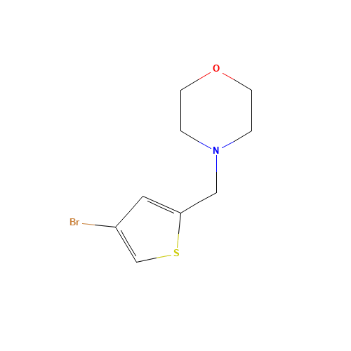4-[(4-bromothiophen-2-yl)methyl]morpholine (CAS: 194851-19-9) - Chemical Structure and Molecular Formula 