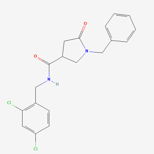 1-benzyl-N-[(2,4-dichlorophenyl)methyl]-5-oxopyrrolidine-3-carboxamide (CAS: 851269-75-5) - Related Chemical Product