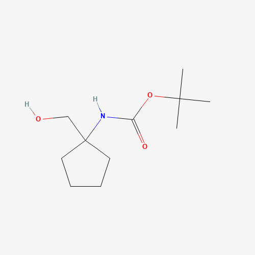 tert-butyl N-[1-(hydroxymethyl)cyclopentyl]carbamate (CAS: 168540-07-6) - Chemical Structure and Molecular Formula 