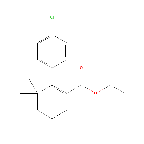 ethyl 2-(4-chlorophenyl)-3,3-dimethylcyclohexene-1-carboxylate (CAS: 1257046-74-4) - Related Chemical Product