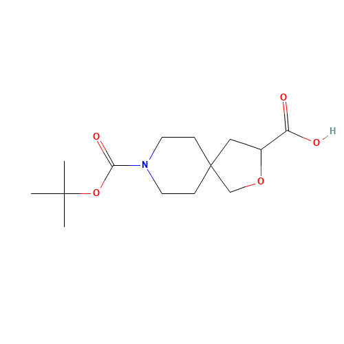8-[(2-methylpropan-2-yl)oxycarbonyl]-2-oxa-8-azaspiro[4.5]decane-3-carboxylic acid (CAS: 1160246-86-5) - Related Chemical Product