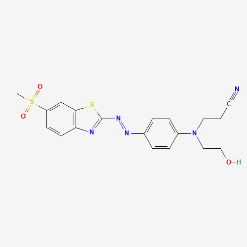 3-[N-(2-hydroxyethyl)-4-[(6-methylsulfonyl-1,3-benzothiazol-2-yl)diazenyl]anilino]propanenitrile (CAS: 24170-48-7) - Related Chemical Product