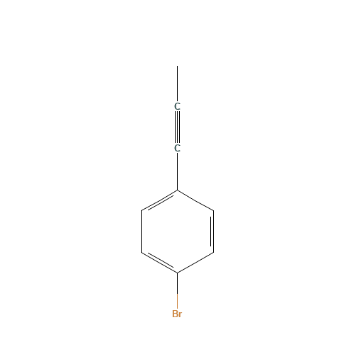 1-bromo-4-prop-1-ynylbenzene (CAS: 23773-30-0) - Chemical Structure and Molecular Formula 