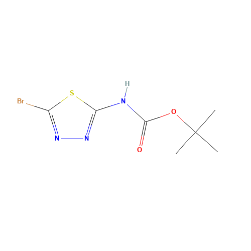 tert-butyl N-(5-bromo-1,3,4-thiadiazol-2-yl)carbamate (CAS: 1048358-33-3) - Related Chemical Product
