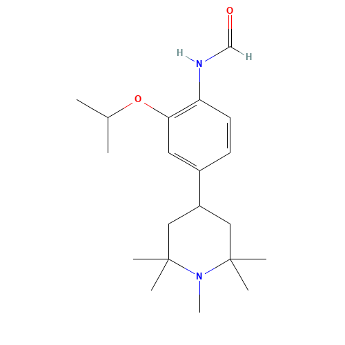 N-[4-(1,2,2,6,6-pentamethylpiperidin-4-yl)-2-propan-2-yloxyphenyl]formamide (CAS: 1462951-57-0) - Related Chemical Product