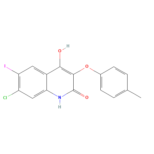 7-chloro-4-hydroxy-6-iodo-3-(4-methylphenoxy)-1H-quinolin-2-one (CAS: 1398341-55-3) - Related Chemical Product