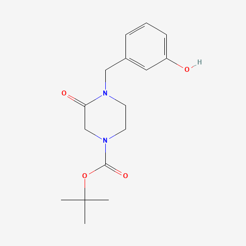 tert-butyl 4-[(3-hydroxyphenyl)methyl]-3-oxopiperazine-1-carboxylate (CAS: 1139877-21-6) - Related Chemical Product
