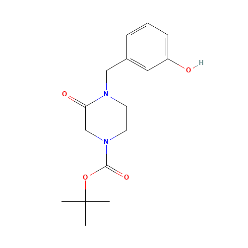 tert-butyl 4-[(3-hydroxyphenyl)methyl]-3-oxopiperazine-1-carboxylate (CAS: 1139877-21-6) - Related Chemical Product