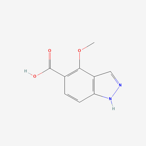 4-methoxy-1H-indazole-5-carboxylic acid (CAS: 633327-83-0) - Chemical Structure and Molecular Formula 