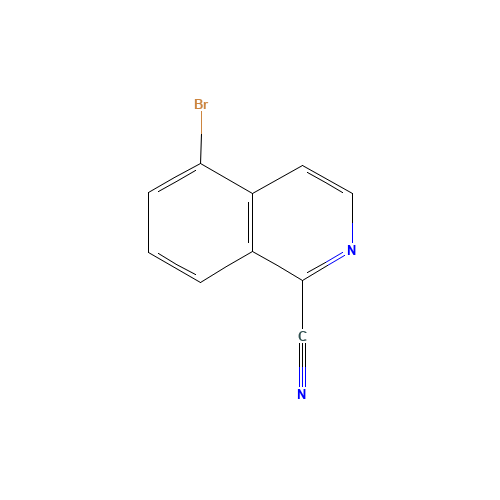 5-bromoisoquinoline-1-carbonitrile (CAS: 956003-76-2) - Chemical Structure and Molecular Formula 