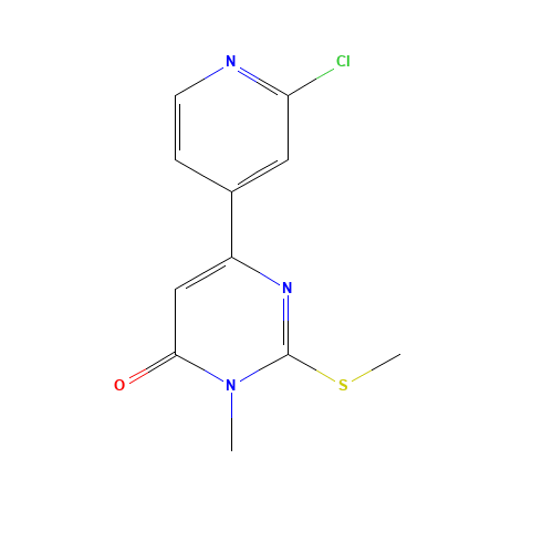 6-(2-chloropyridin-4-yl)-3-methyl-2-methylsulfanylpyrimidin-4-one (CAS: 861417-73-4) - Related Chemical Product
