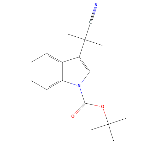 tert-butyl 3-(2-cyanopropan-2-yl)indole-1-carboxylate (CAS: 380626-46-0) - Related Chemical Product