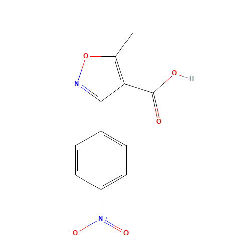 5-methyl-3-(4-nitrophenyl)-1,2-oxazole-4-carboxylic acid (CAS: 7123-64-0) - Related Chemical Product