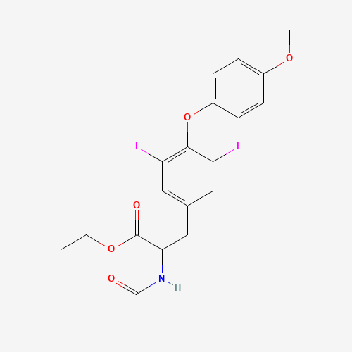 ethyl 2-acetamido-3-[3,5-diiodo-4-(4-methoxyphenoxy)phenyl]propanoate (CAS: 83249-56-3) - Related Chemical Product