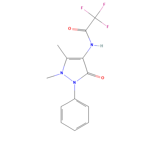 N-(1,5-dimethyl-3-oxo-2-phenylpyrazol-4-yl)-2,2,2-trifluoroacetamide (CAS: 129476-61-5) - Related Chemical Product