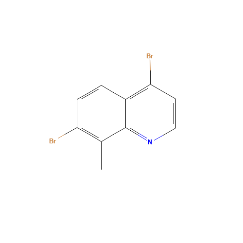 4,7-dibromo-8-methylquinoline (CAS: 1189105-53-0) - Chemical Structure and Molecular Formula 