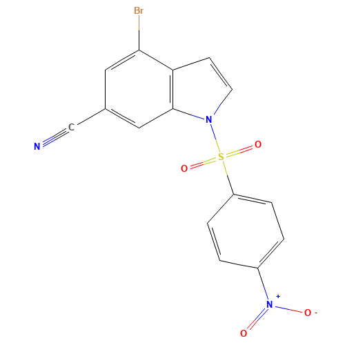 4-bromo-1-(4-nitrophenyl)sulfonylindole-6-carbonitrile (CAS: 1310556-86-5) - Related Chemical Product