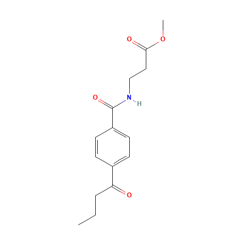 methyl 3-[(4-butanoylbenzoyl)amino]propanoate (CAS: 1383803-08-4) - Related Chemical Product