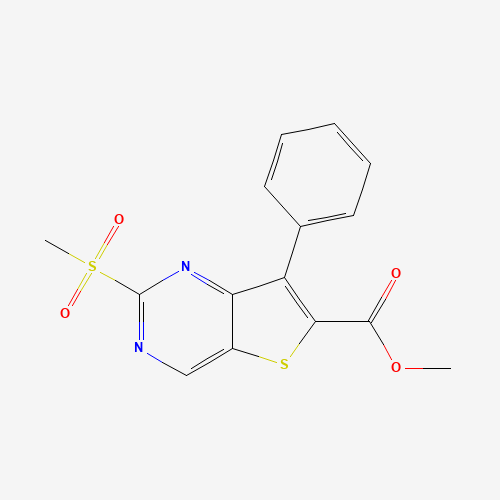 methyl 2-methylsulfonyl-7-phenylthieno[3,2-d]pyrimidine-6-carboxylate (CAS: 1462949-87-6) - Related Chemical Product