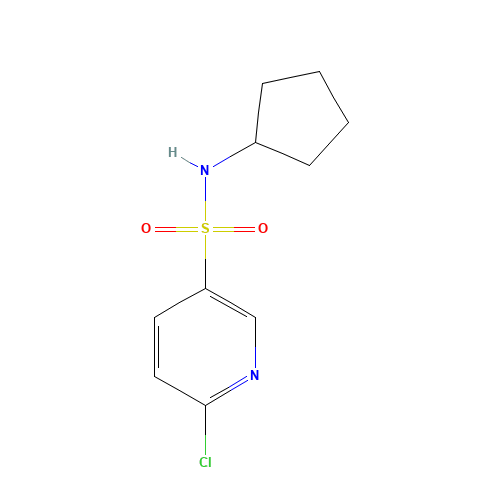6-chloro-N-cyclopentylpyridine-3-sulfonamide (CAS: 923230-05-1) - Related Chemical Product