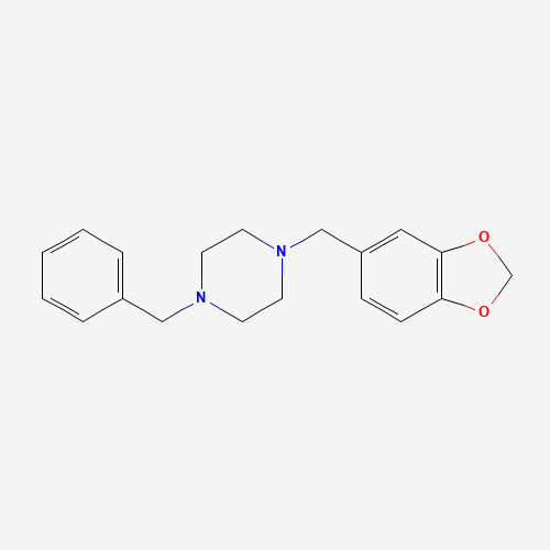 1-(1,3-benzodioxol-5-ylmethyl)-4-benzylpiperazine (CAS: 414876-23-6) - Related Chemical Product