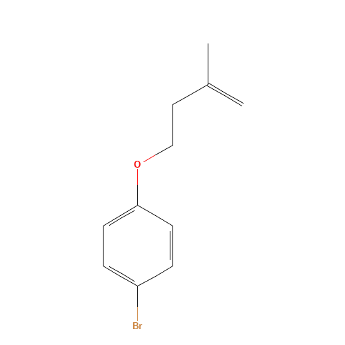 1-bromo-4-(3-methylbut-3-enoxy)benzene (CAS: 1254733-86-2) - Chemical Structure and Molecular Formula 