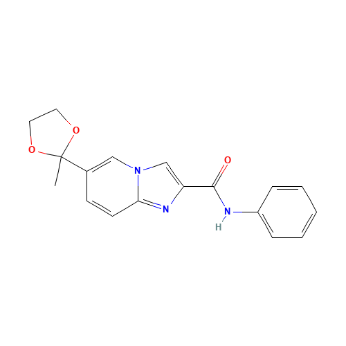 6-(2-methyl-1,3-dioxolan-2-yl)-N-phenylimidazo[1,2-a]pyridine-2-carboxamide (CAS: 1167623-72-4) - Related Chemical Product