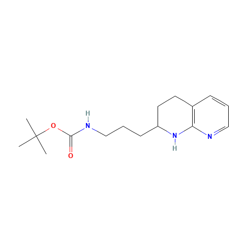 tert-butyl N-[3-(1,2,3,4-tetrahydro-1,8-naphthyridin-2-yl)propyl]carbamate (CAS: 678987-75-2) - Related Chemical Product