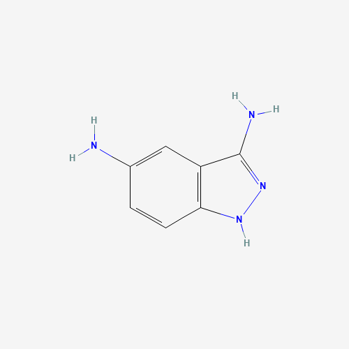 1H-indazole-3,5-diamine (CAS: 19335-14-9) - Chemical Structure and Molecular Formula 