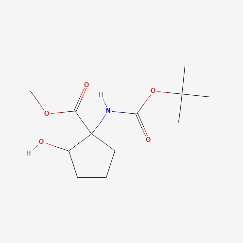 methyl 2-hydroxy-1-[(2-methylpropan-2-yl)oxycarbonylamino]cyclopentane-1-carboxylate (CAS: 1453267-35-0) - Related Chemical Product