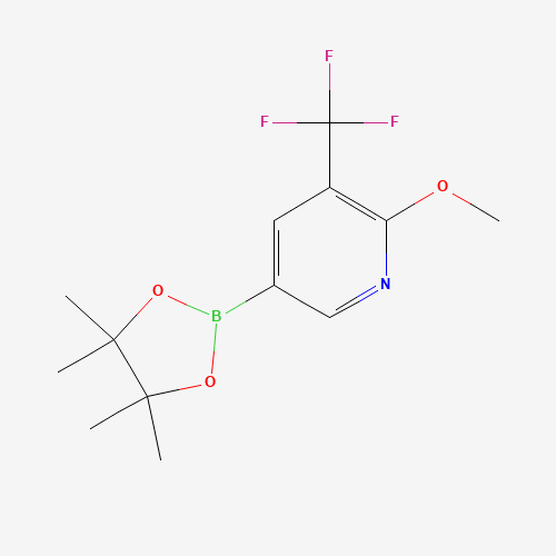 2-methoxy-5-(4,4,5,5-tetramethyl-1,3,2-dioxaborolan-2-yl)-3-(trifluoromethyl)pyridine (CAS: 1150561-61-7) - Related Chemical Product