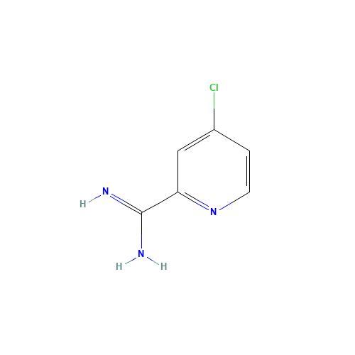 4-chloropyridine-2-carboximidamide (CAS: 760173-28-2) - Chemical Structure and Molecular Formula 