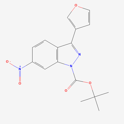 tert-butyl 3-(furan-3-yl)-6-nitroindazole-1-carboxylate (CAS: 1391627-45-4) - Related Chemical Product