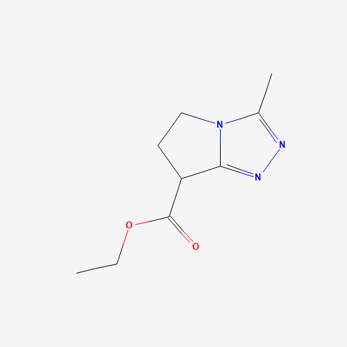 ethyl 3-methyl-6,7-dihydro-5H-pyrrolo[2,1-c][1,2,4]triazole-7-carboxylate (CAS: 1190392-05-2) - Chemical Structure and Molecular Formula 