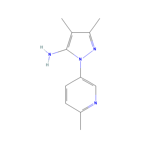 4,5-dimethyl-2-(6-methylpyridin-3-yl)pyrazol-3-amine (CAS: 1335140-85-6) - Related Chemical Product