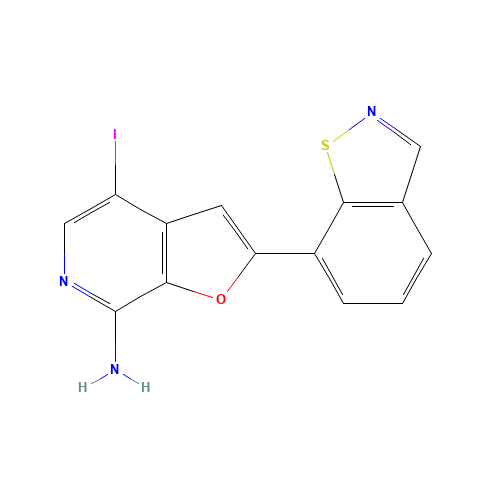 2-(1,2-benzothiazol-7-yl)-4-iodofuro[2,3-c]pyridin-7-amine (CAS: 1326713-94-3) - Related Chemical Product