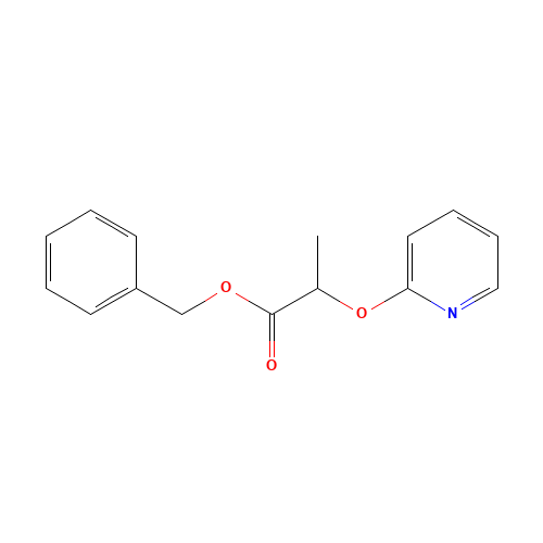 benzyl 2-pyridin-2-yloxypropanoate (CAS: 605680-44-2) - Chemical Structure and Molecular Formula 