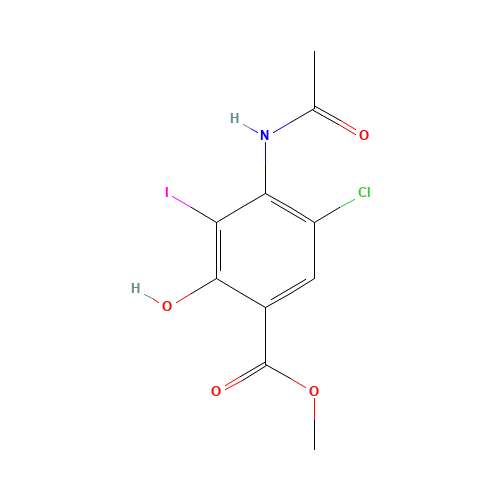 methyl 4-acetamido-5-chloro-2-hydroxy-3-iodobenzoate (CAS: 143878-24-4) - Related Chemical Product