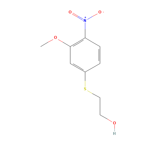 2-(3-methoxy-4-nitrophenyl)sulfanylethanol (CAS: 100777-49-9) - Related Chemical Product