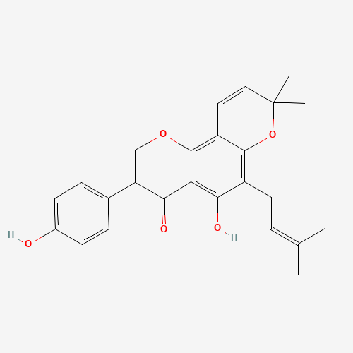 5-hydroxy-3-(4-hydroxyphenyl)-8,8-dimethyl-6-(3-methylbut-2-enyl)pyrano[2,3-h]chromen-4-one (CAS: 482-53-1) - Related Chemical Product