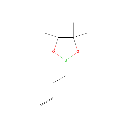 2-but-3-enyl-4,4,5,5-tetramethyl-1,3,2-dioxaborolane (CAS: 331958-92-0) - Chemical Structure and Molecular Formula 