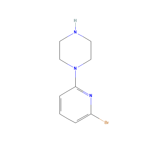 1-(6-bromopyridin-2-yl)piperazine (CAS: 219635-91-3) - Chemical Structure and Molecular Formula 