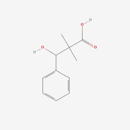 3-hydroxy-2,2-dimethyl-3-phenylpropanoic acid (CAS: 23985-59-3) - Chemical Structure and Molecular Formula 