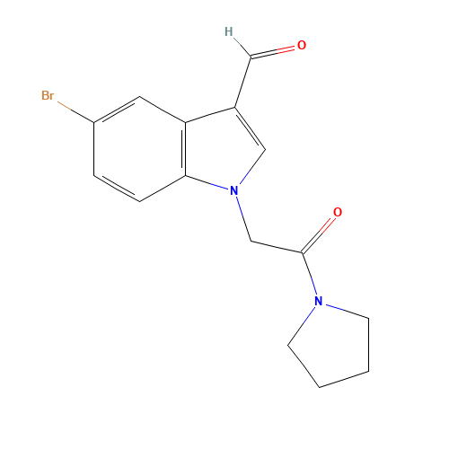 5-bromo-1-(2-oxo-2-pyrrolidin-1-ylethyl)indole-3-carbaldehyde (CAS: 434299-46-4) - Related Chemical Product