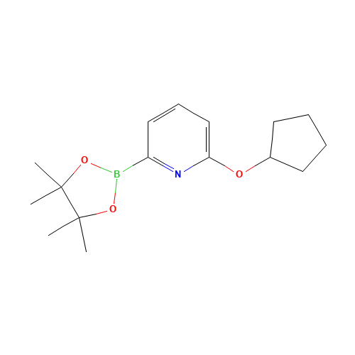 2-cyclopentyloxy-6-(4,4,5,5-tetramethyl-1,3,2-dioxaborolan-2-yl)pyridine (CAS: 1193245-09-8) - Related Chemical Product