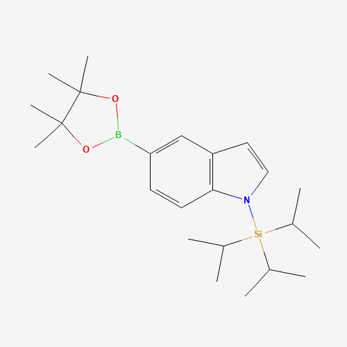 tri(propan-2-yl)-[5-(4,4,5,5-tetramethyl-1,3,2-dioxaborolan-2-yl)indol-1-yl]silane (CAS: 690631-97-1) - Related Chemical Product