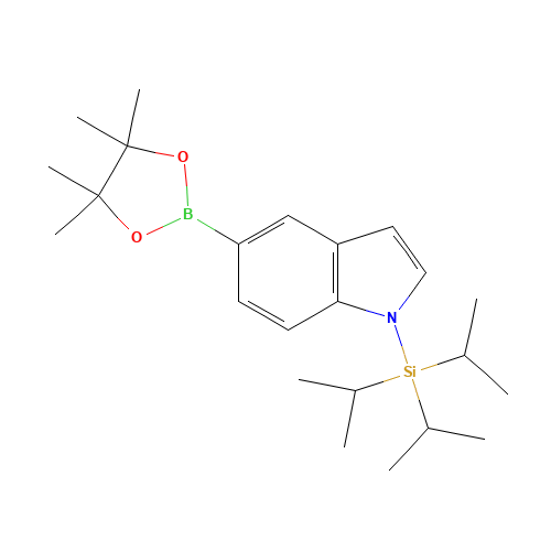 tri(propan-2-yl)-[5-(4,4,5,5-tetramethyl-1,3,2-dioxaborolan-2-yl)indol-1-yl]silane (CAS: 690631-97-1) - Related Chemical Product