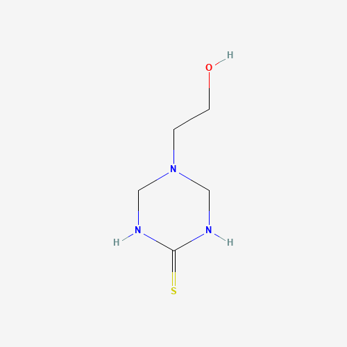 5-(2-hydroxyethyl)-1,3,5-triazinane-2-thione (CAS: 26957-73-3) - Chemical Structure and Molecular Formula 
