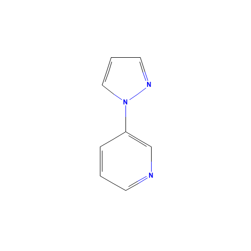 3-pyrazol-1-ylpyridine (CAS: 25700-12-3) - Chemical Structure and Molecular Formula 